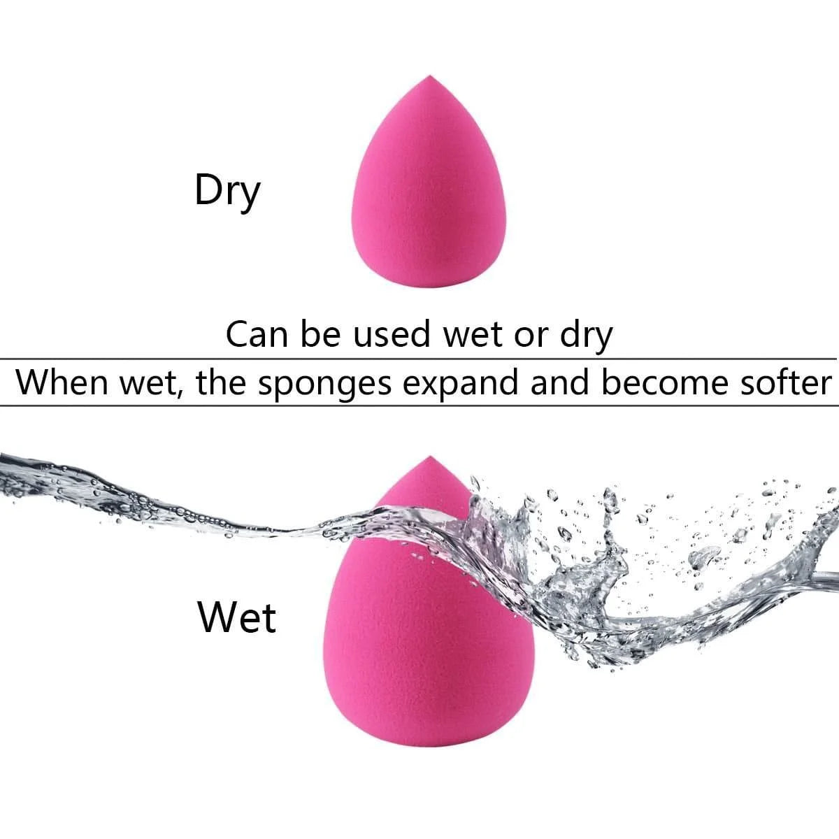 12 Pc Professional Bamboo Makeup Brush Set + 1 Foundation Powder Blending Sponge