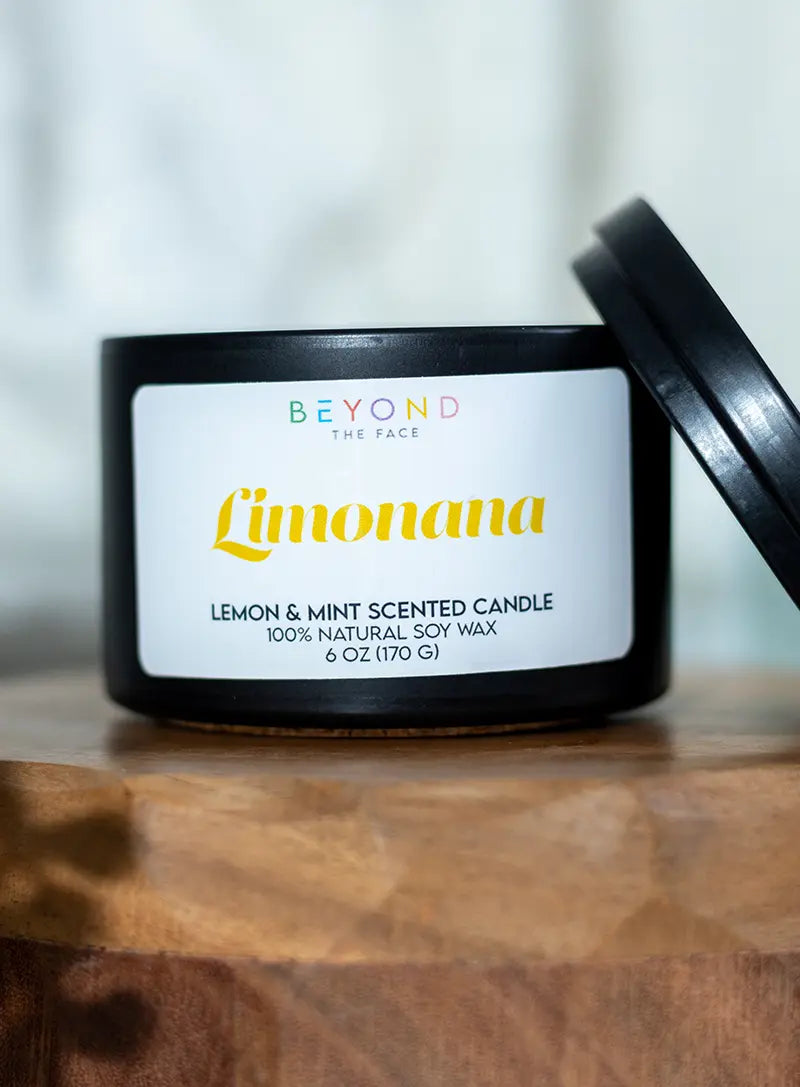 “LIMONANA” Lemon &amp; Mint Leaf Soy Candle